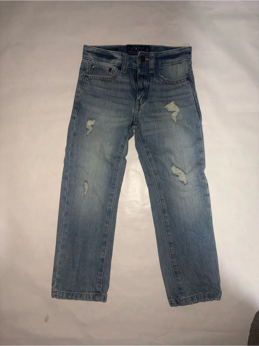 Lucky Brand Light Blue Relaxed Distressed Jeans
